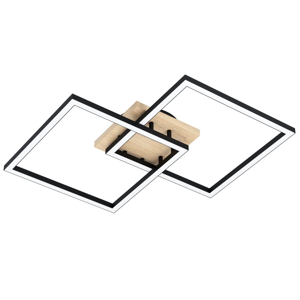 Eglo – Lomaltas-Z Smart Ceiling Lamp – Black & Oak – 49.5×77 cm – Tunable White – Zigbee & Bluetooth – Gratis frakt v:7174597 Eglo – Lomaltas-Z Smart Ceiling Lamp – Black & Oak – 49.5×77 cm – Tunable White – Zigbee & Bluetooth – Gratis frakt v:7174597