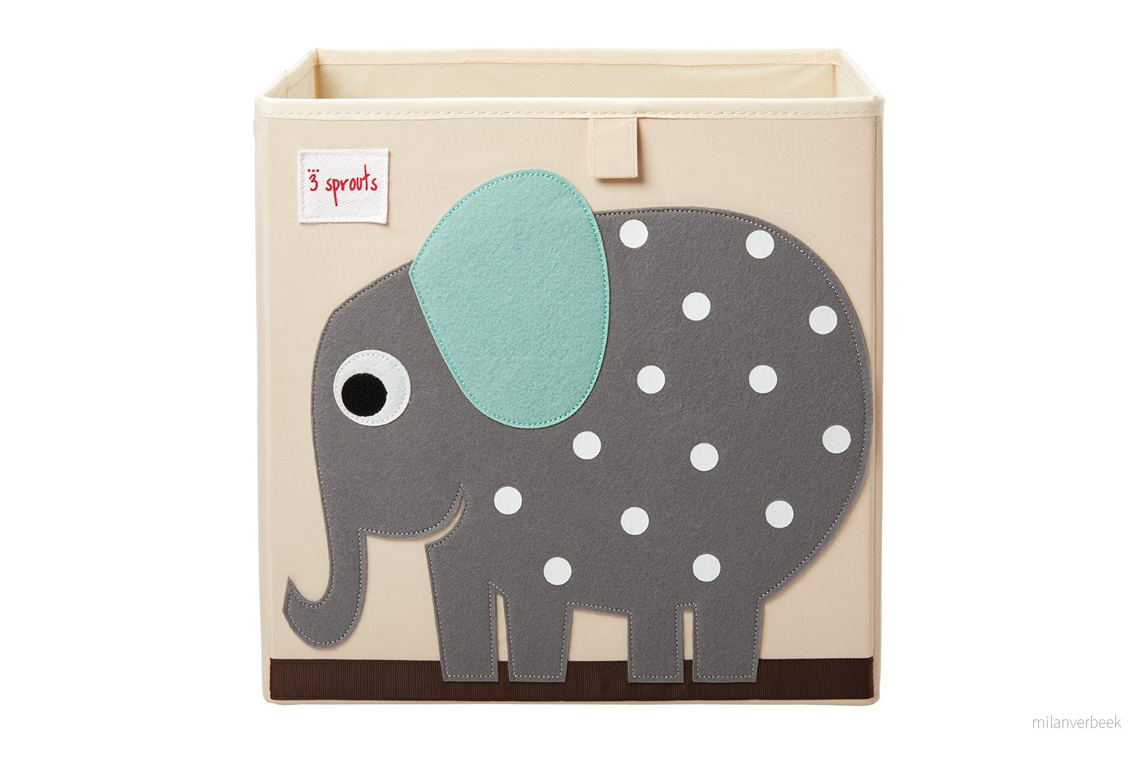 3 Sprouts - Storage Box - Gray Elephant - Gray Elephant v:2778135