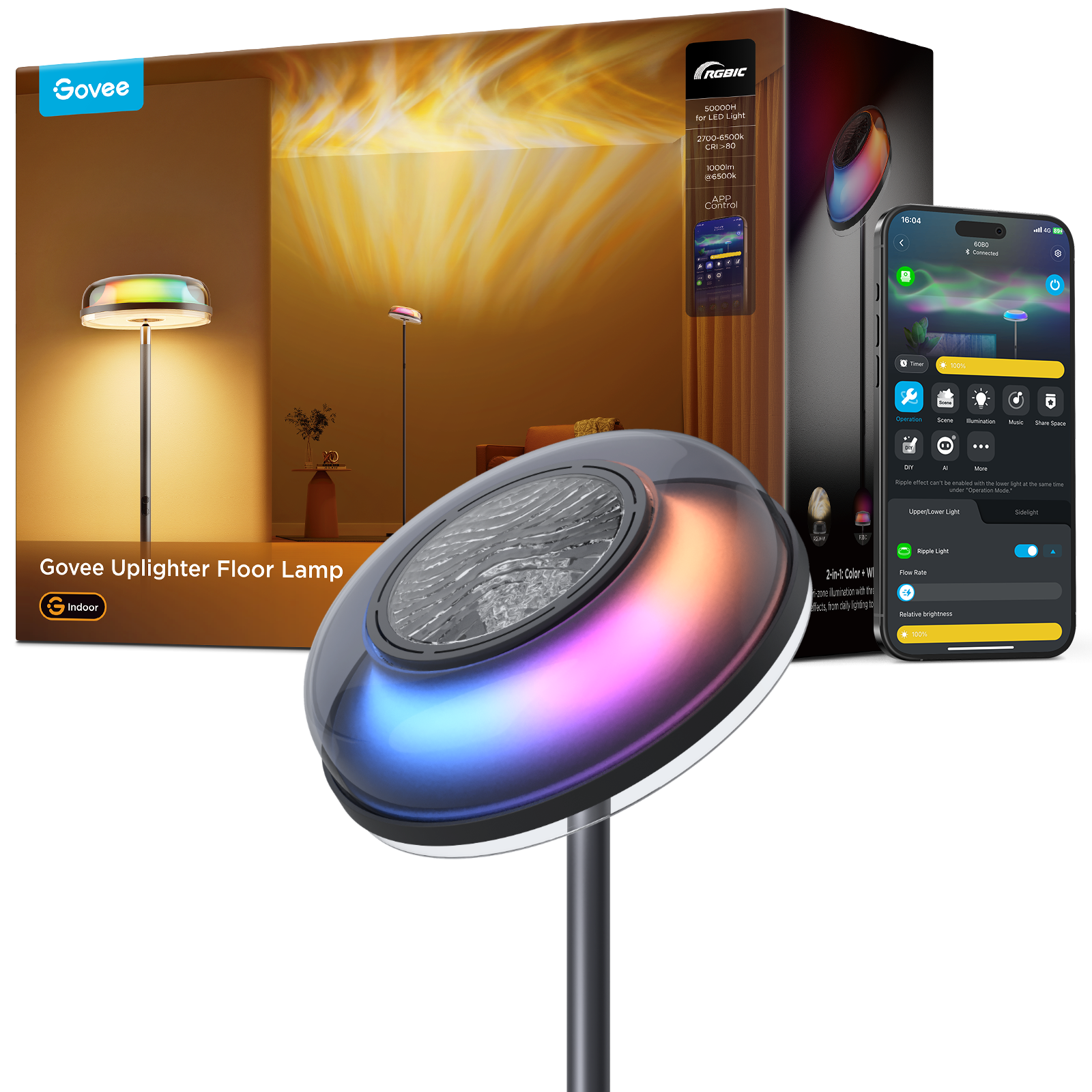 Govee Uplighter Gulvlampe – Gratis frakt v:9220297 Govee Uplighter Gulvlampe – Gratis frakt v:9220297