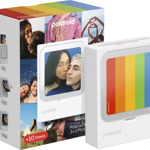 Polaroid – Hi-Print 3×3 lommeskriver + 10 ark – Gratis frakt v:6955096