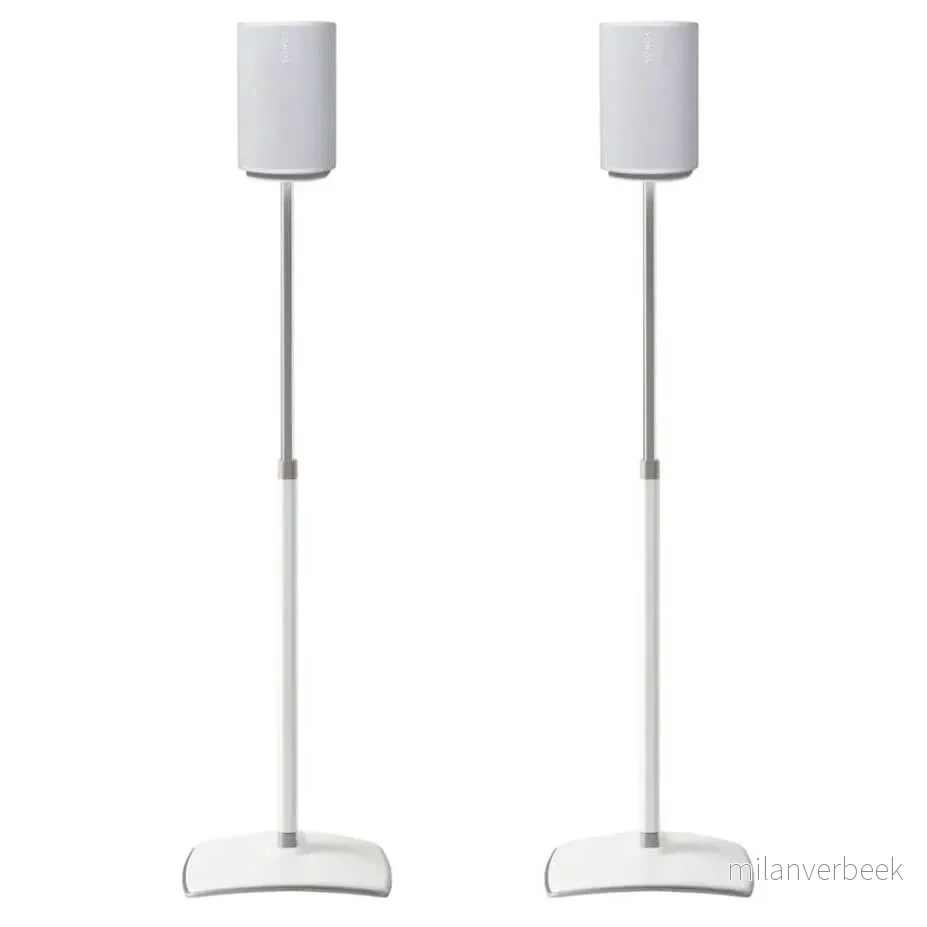 Sanus justerbart høyttalerstativ for Sonos Era 100 - White - Hvit - Gratis frakt v:1200661