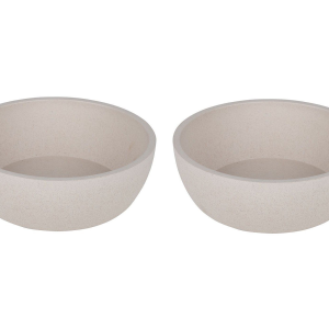 District 70 – 2x Bamboo Bowl Small – 14 x 14 x 5,2 cm – 570ml. v:4803876