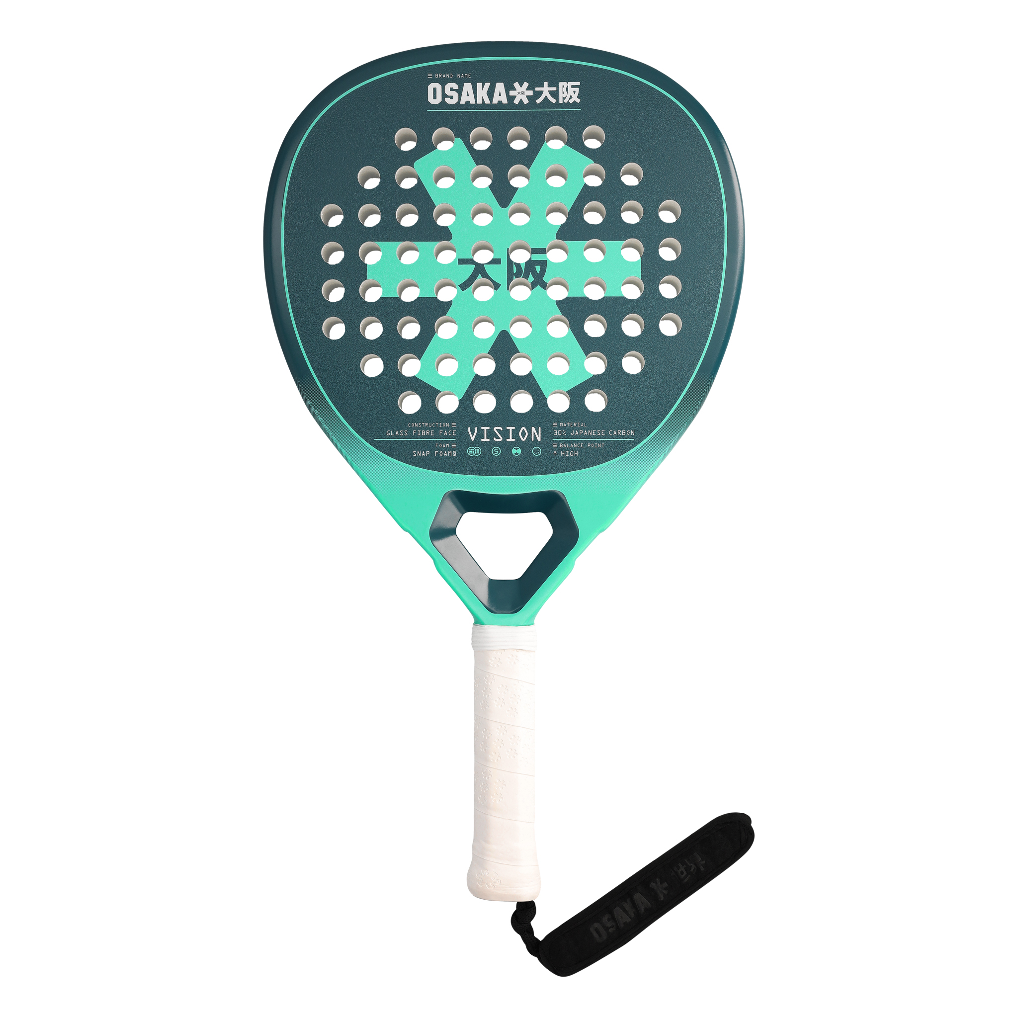 Osaka - Vision Power Padelbat - Transformative Teal - Gratis frakt v:1628684
