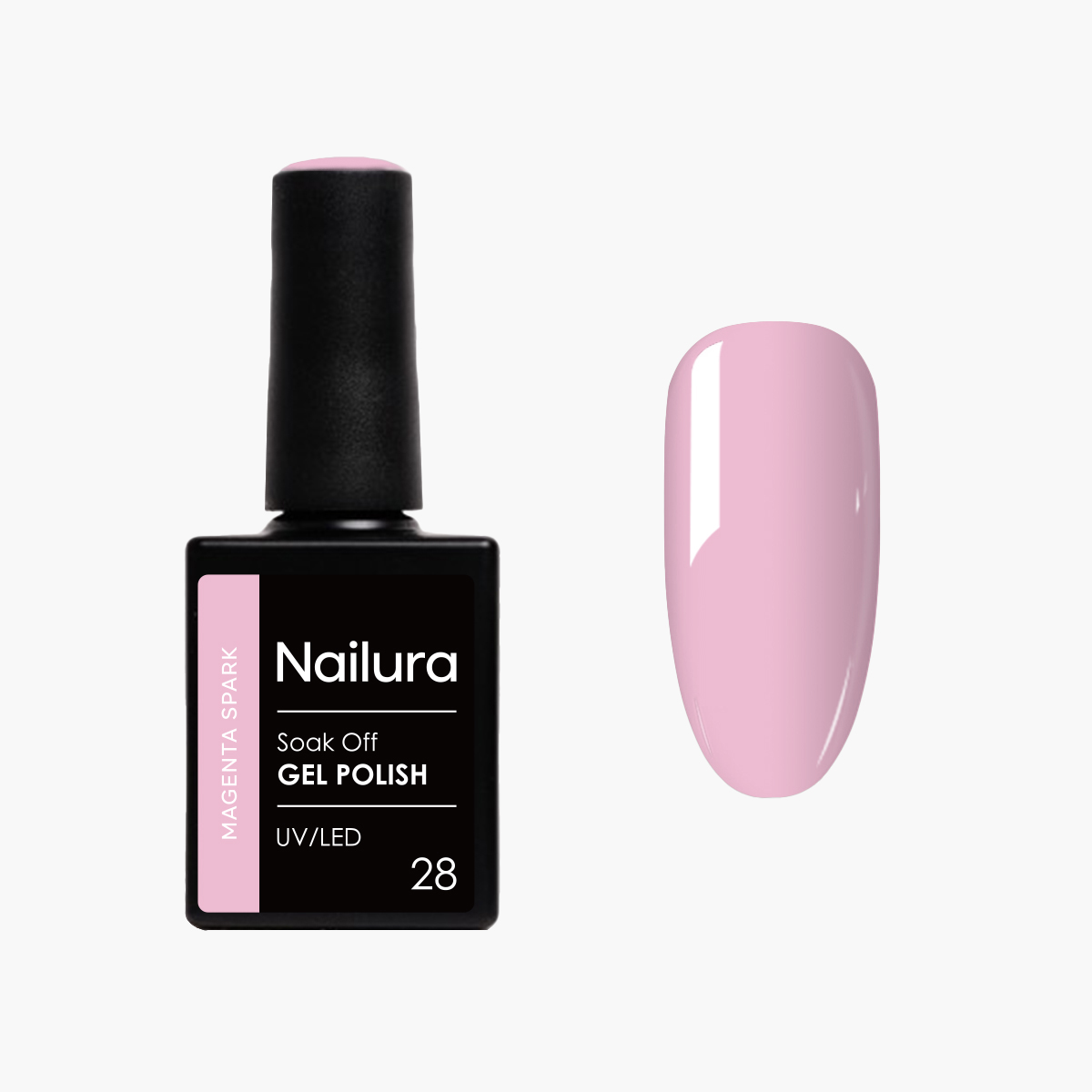 Nailura - Gel Polish 28 - Magenta Spark - 10 ml - Magenta Spark v:1632792