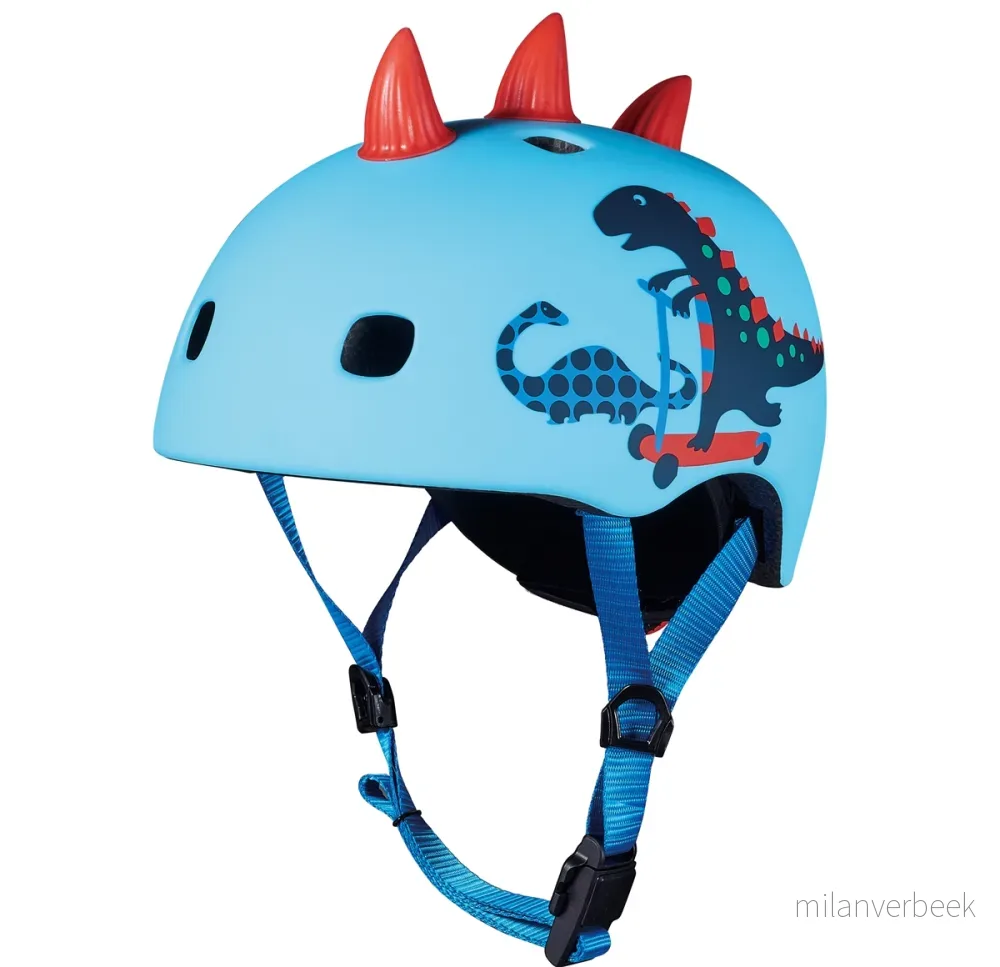 Micro - Helmet - Scootersaurus (S) (AC2094BX) - Blue - S - Gratis frakt v:4021274