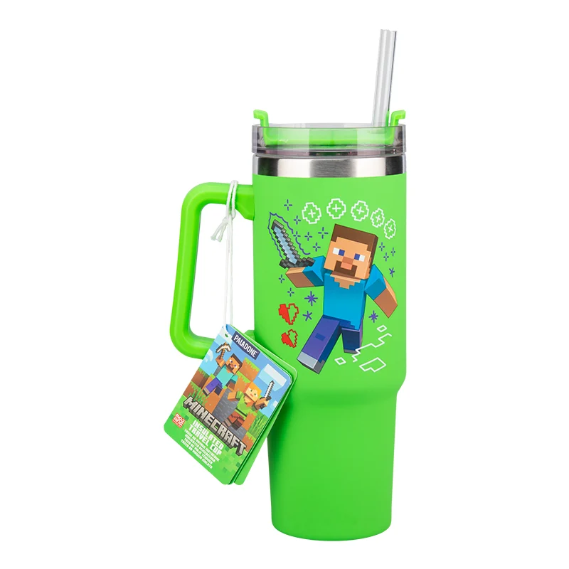 Minecraft Green 900ml Multiway Travel Cup Straw v:7940567 Minecraft Green 900ml Multiway Travel Cup Straw v:7940567