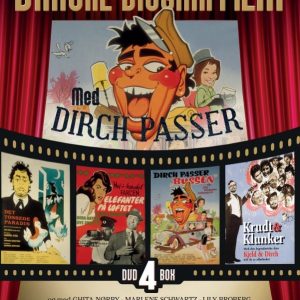 Dirch Passer – Danske Biograffilm (4 disc) – Bussen – Det tossede paradis – Elefanter på loftet – Krudt og klunker v:1922994