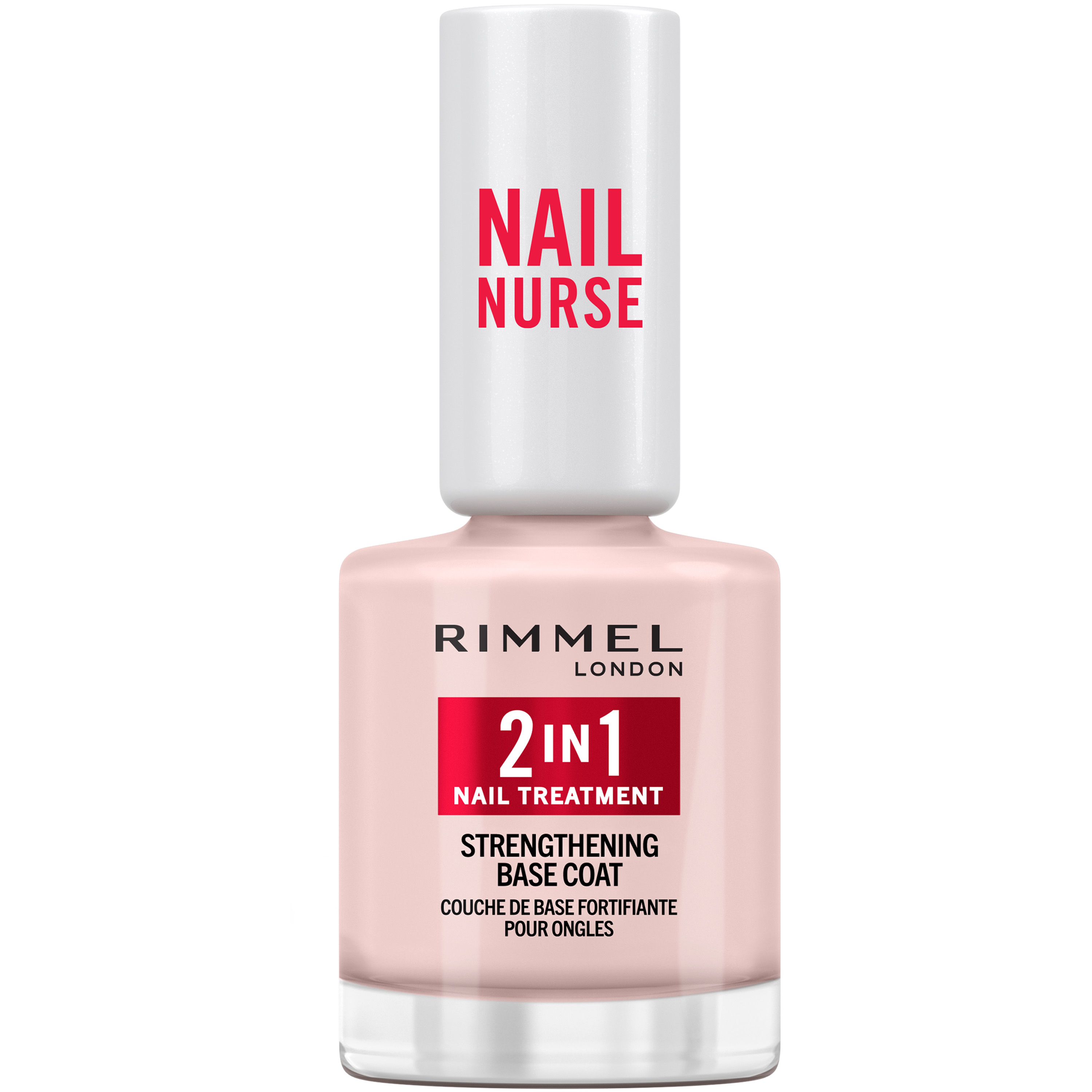 Rimmel London - Nail Nurse 2-in-1 Strength Base Coat - Clear - 12 ml v:1628228