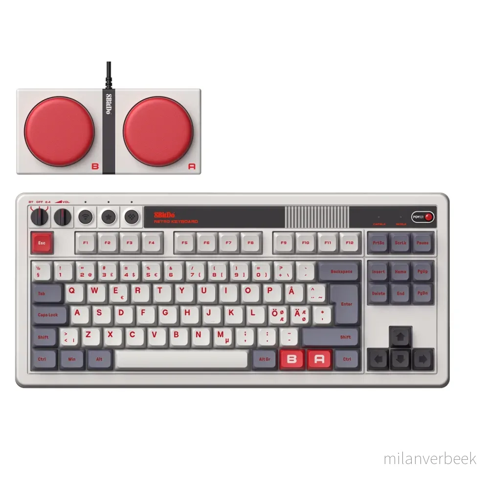 8BitDo – Retro 108 Mechanical Keyboard – N Edition – N – Edition (Nordic) – Gratis frakt v:4129031