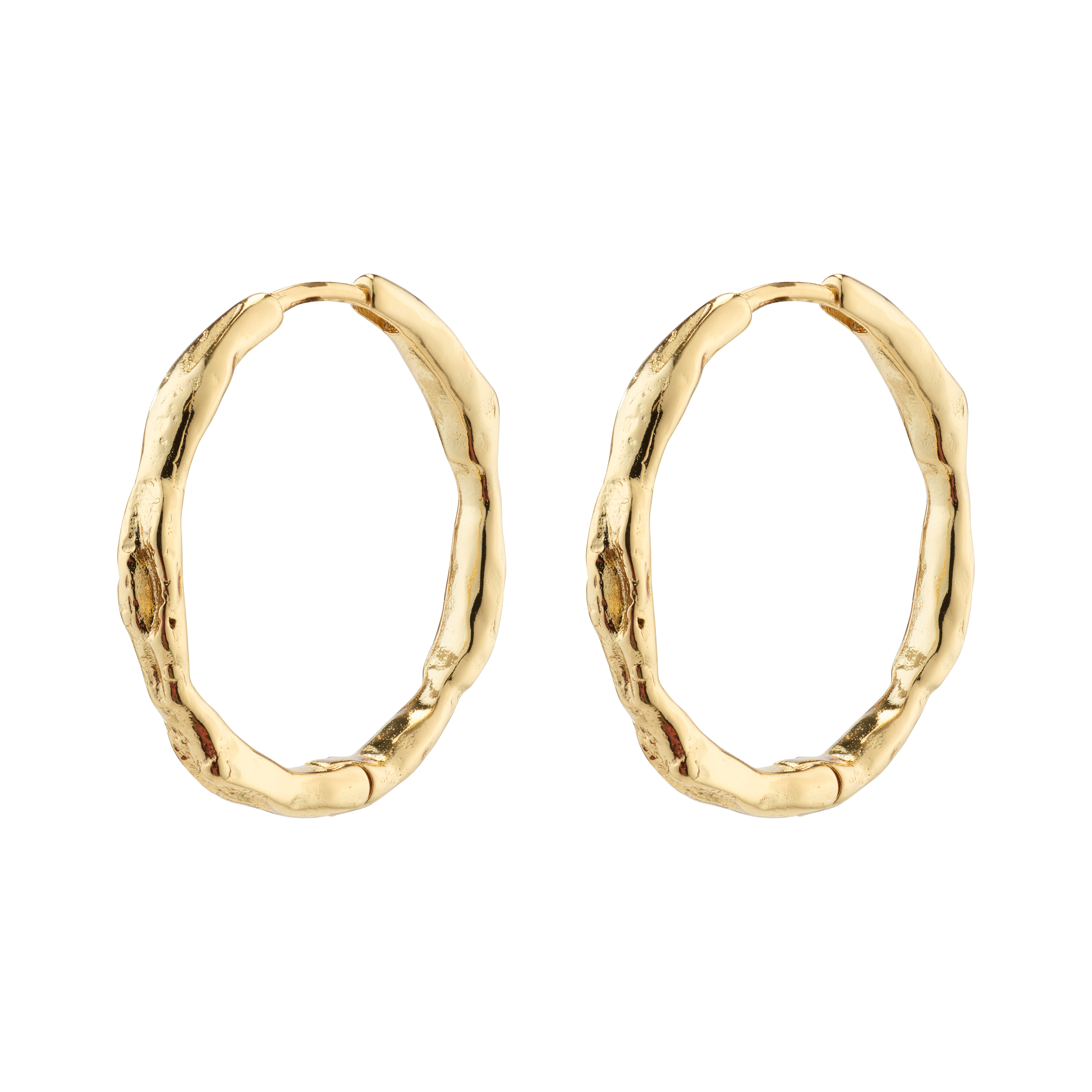 PILGRIM - Eddy Organic Shaped Large Hoops - Gold Plated - 23 mm v:4576673