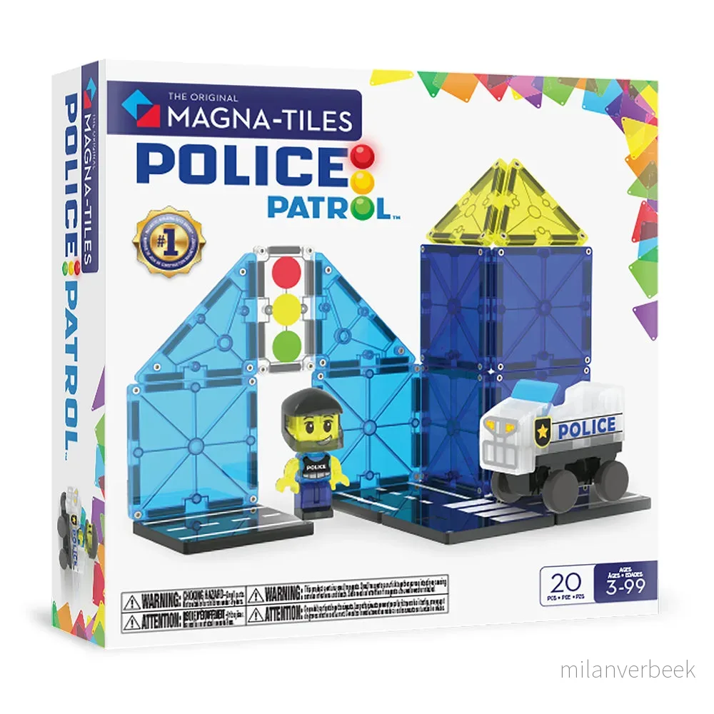 Magna-Tiles - Police Patrol™ 20 Piece Set (90353) v:8378338