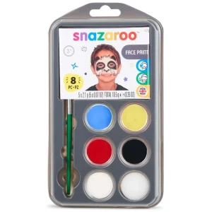 SNAZAROO – Face Paint Set 7 pieces + Idea booklet (791059) v:8805856