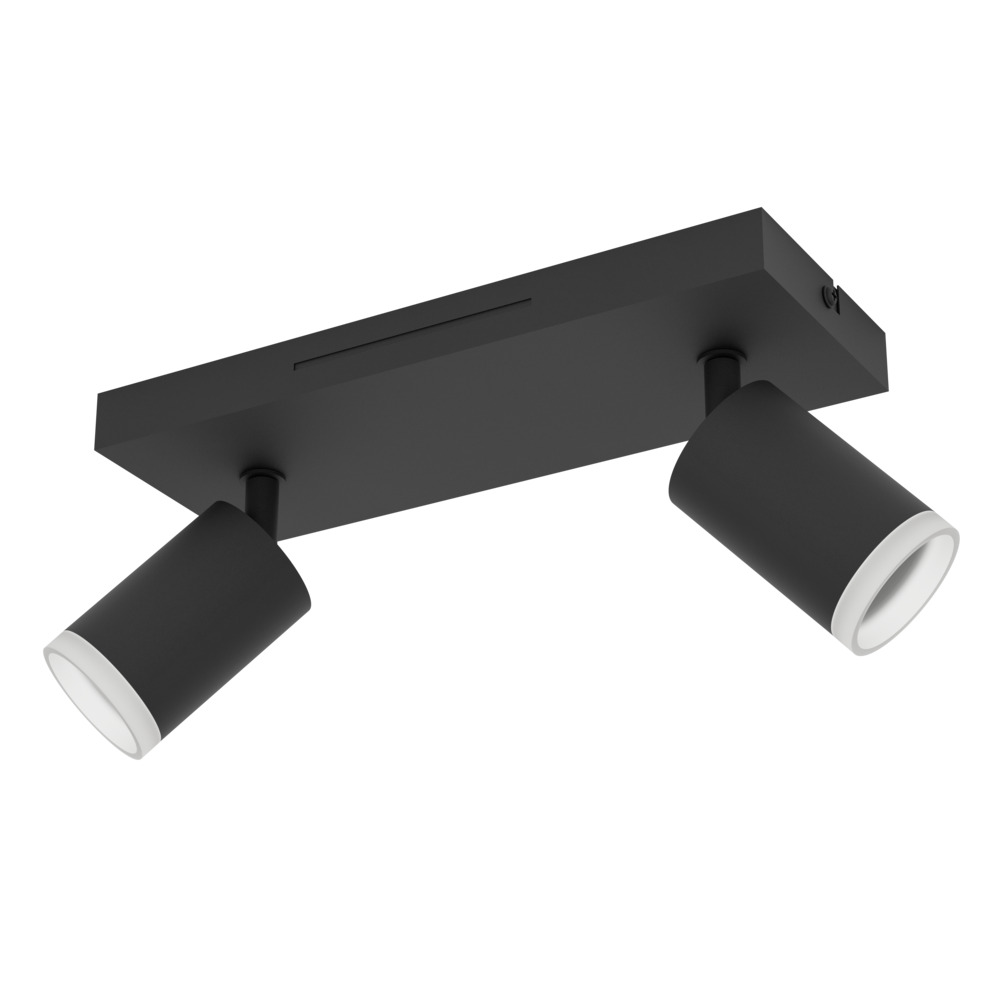 EGLO CONNECT-Z MELITELLO-Z Smart Spotlight – RGB + Tunable White, 2x spots Zigbee, Matter & Thread Compatible - Black - Gratis frakt v:2576176