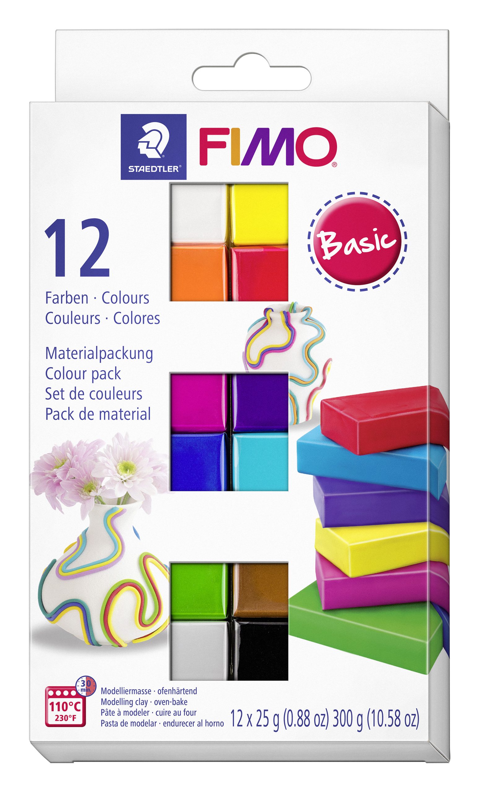 FIMO – Soft Set 12x25g – Basic - Basic v:6940470
