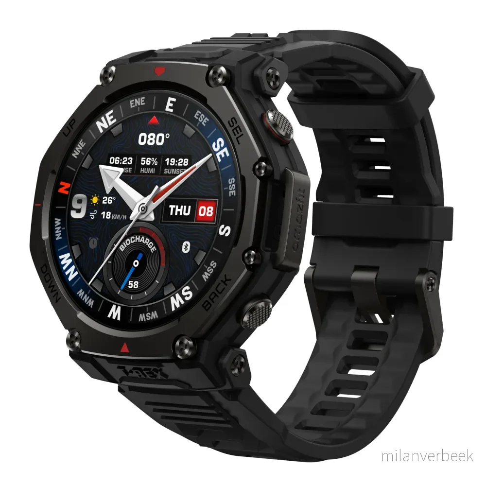 Amazfit T-Rex 3 Pro outdoor GPS-smartklokke – Black – 48mm – Gratis frakt v:3926420 Amazfit T-Rex 3 Pro outdoor GPS-smartklokke – Black – 48mm – Gratis frakt v:3926420
